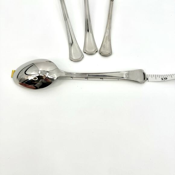 Reed & Barton 4 pc. Serving Utensils Arlington Newton Pierced Spoon Fork Ladle - Picture 8 of 11